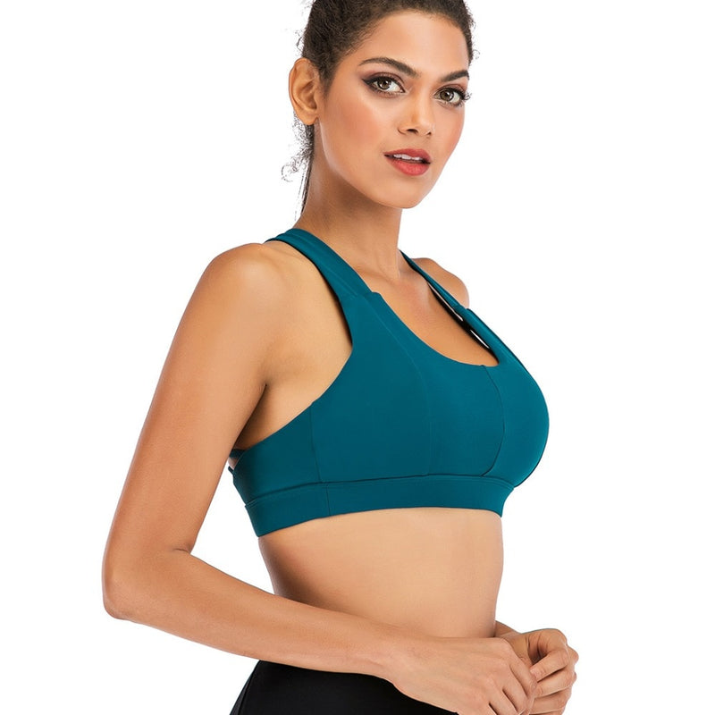 Scoopy Dip Flashy Back Sports Top