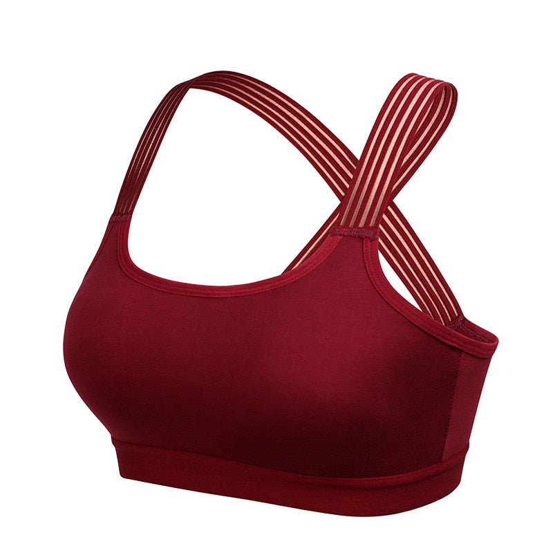 Criss-Cross Candescent Padded Sports Bra