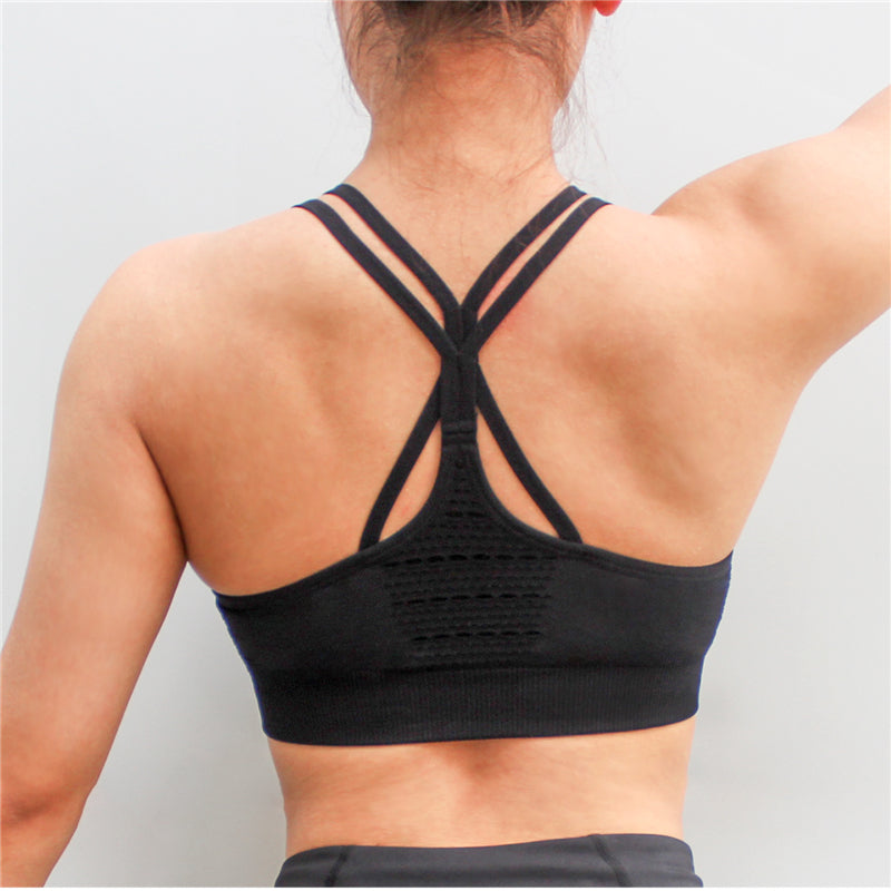 black sports bra