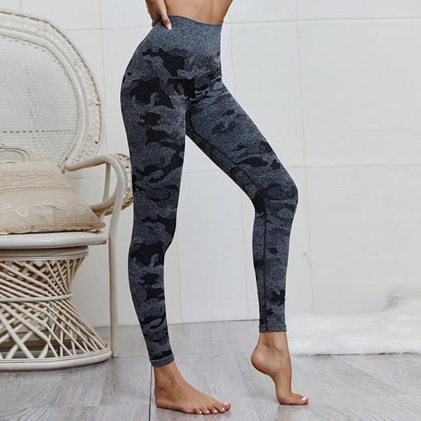 High Waisted Seamless Camo Leggings (Multiple Colors) - XS / Black Camo