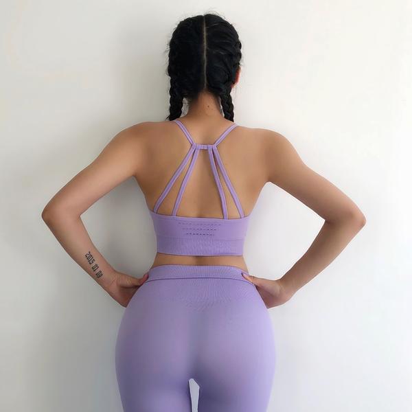purple seamless activewear