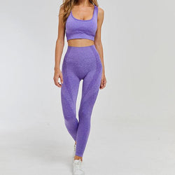Soft and sleek purple leggings - thefashiontamer.com
