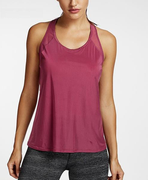 red gym top women's