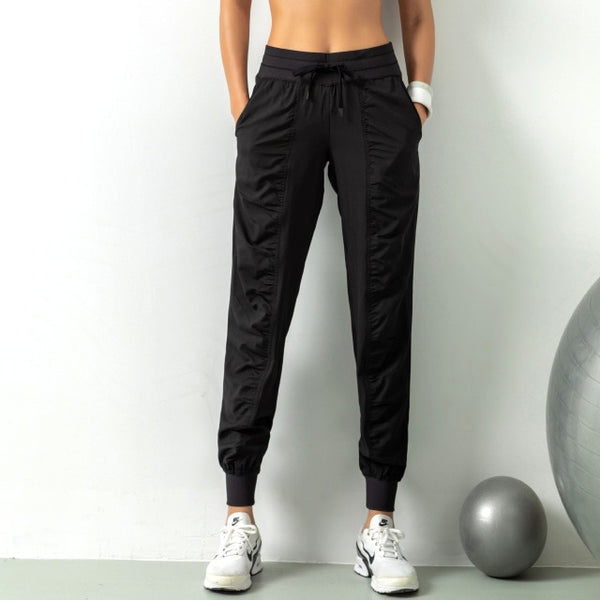Proudy Gathers Athleisure Wear Trackpants