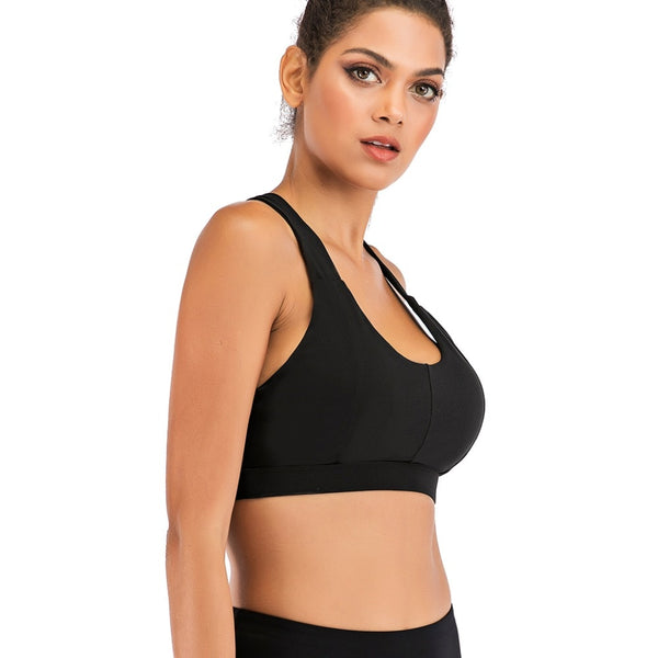 Sports Bra Top with a Hood ABSTRACT E-store  - Polish  manufacturer of sportswear for fitness, Crossfit, gym, running. Quick  delivery and easy return and exchange