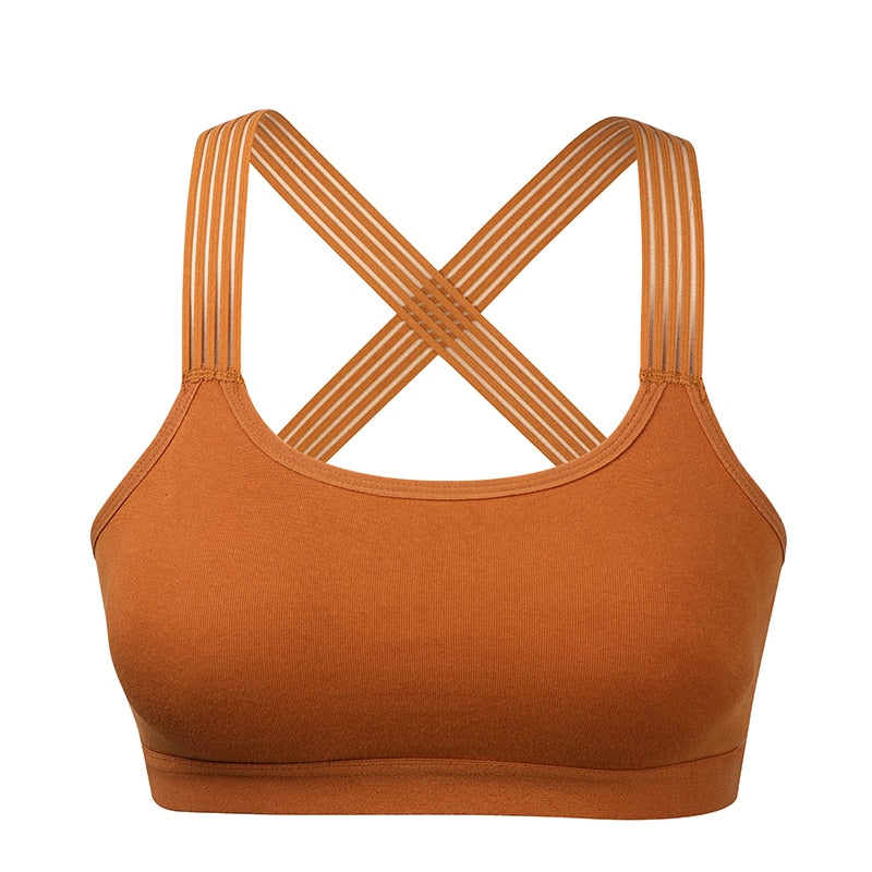 Criss-Cross Candescent Padded Sports Bra