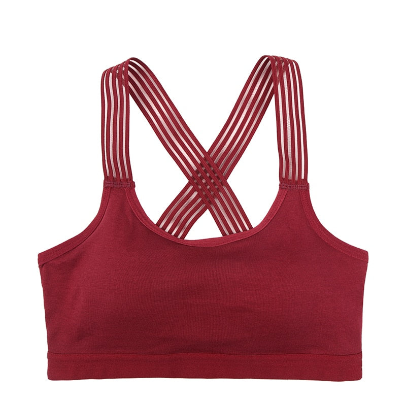 Criss-Cross Candescent Padded Sports Bra