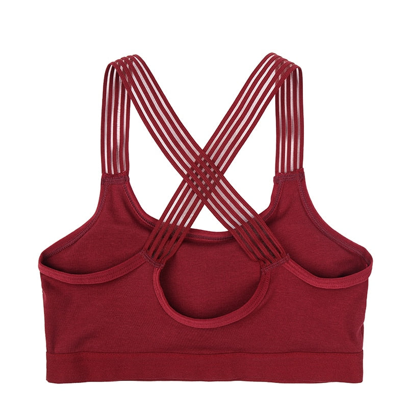 Criss-Cross Candescent Padded Sports Bra