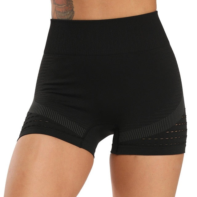 Biker's Gauge High Waist Wicking Active Shorts