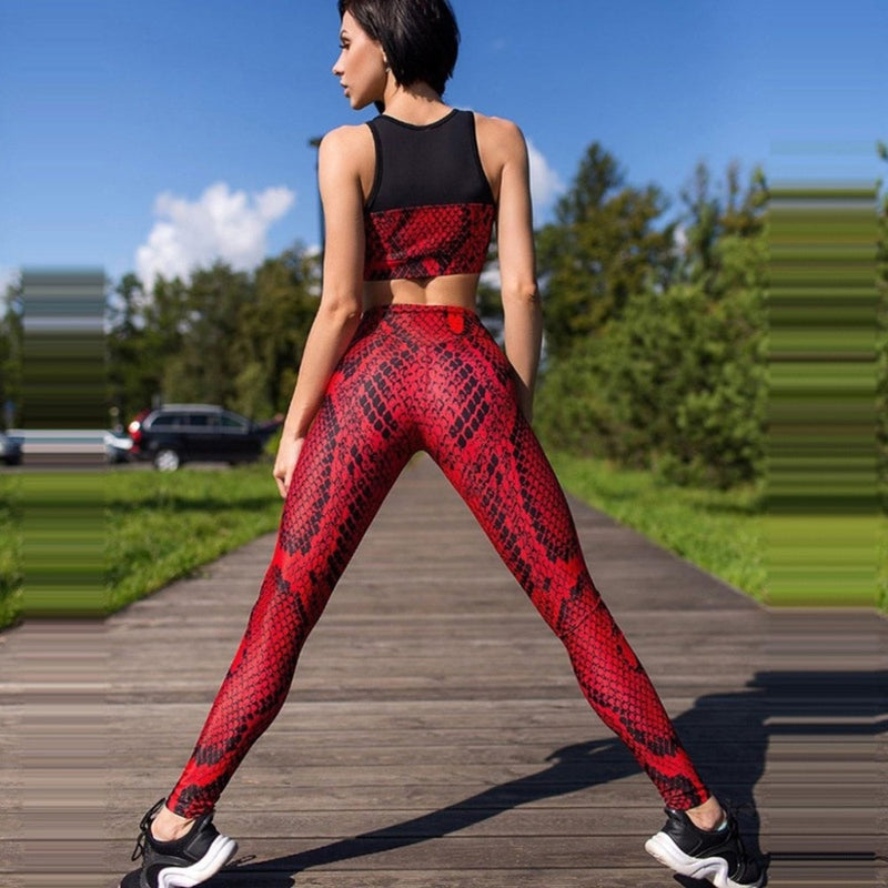 Red athletic leggings hotsell