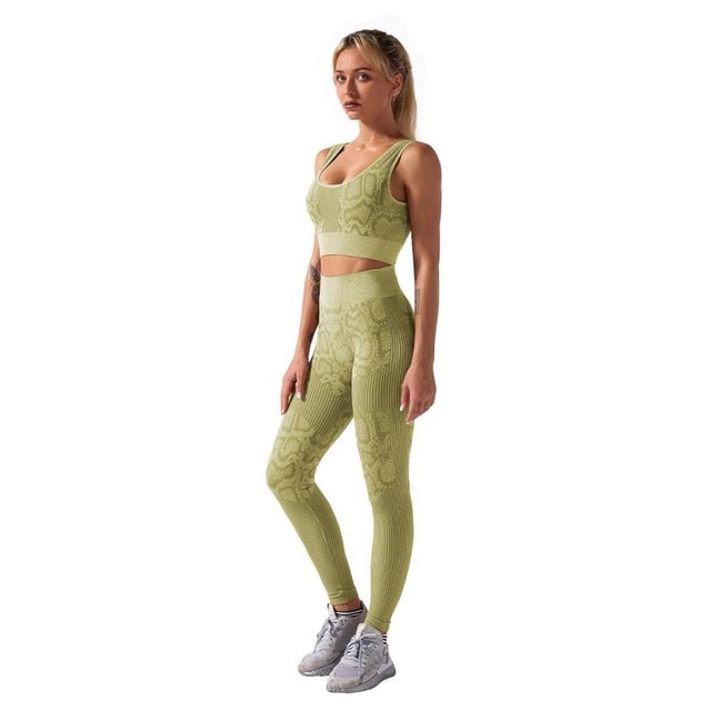 Snakie Femme 2pcs Yoga Matching Set