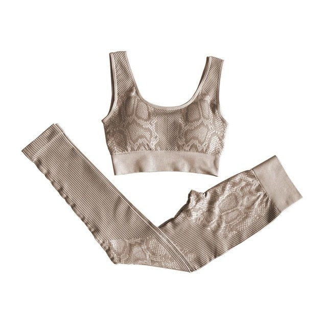 Snakie Femme 2pcs Yoga Matching Set