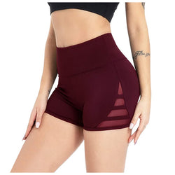 Explicit Mesh Patched High Waist Ultra Short