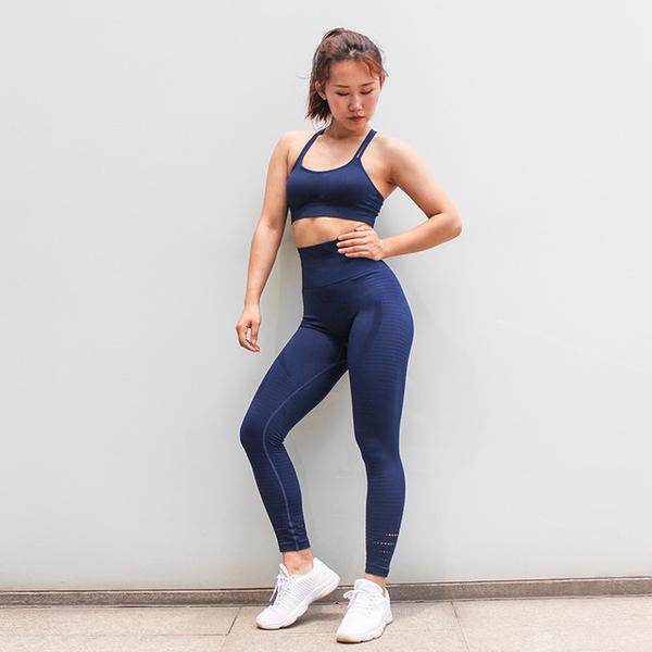 women's workout legging and sports bra set
