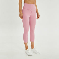 pink seamless capri legging