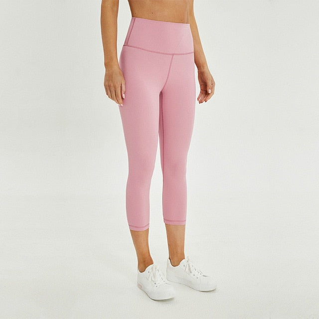 pink yoga capri