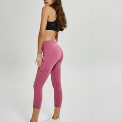 red seamless women's activewear