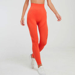 orange high waist legging